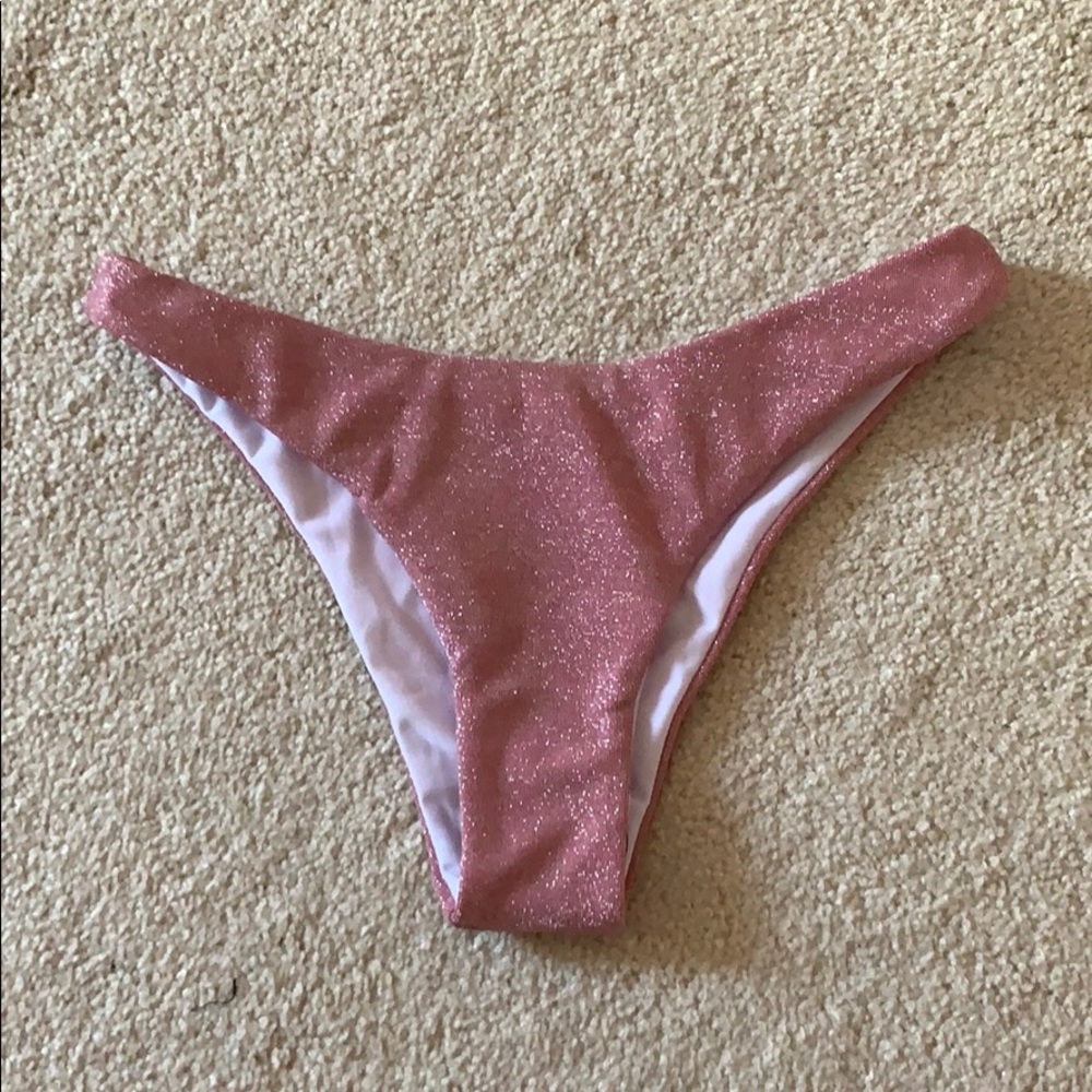 Shein Pink Glitter Bikini Bottoms